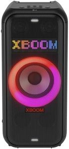 LG XBOOM DXL7T Bluetooth Speaker 250W, Portable Party Sound, Multi Colour Ring Lighting, Splashproof (IPX4), Up to 12 Hours of Playtime