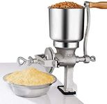 KCHEX Tall Cast Manual Iron Mill Grinder Hand Crank Grains Oats Corn Wheat Coffee Nuts