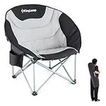 KingCamp Charles Camping Chair, Black/Grey