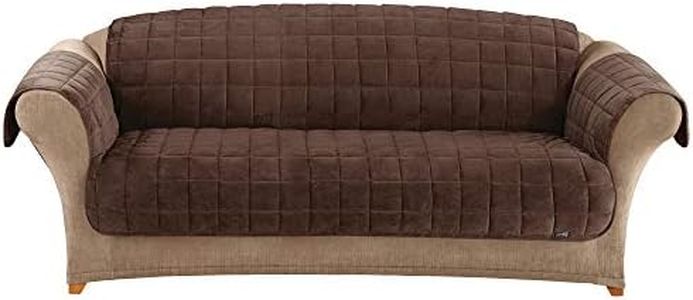 SureFit Deluxe Pet Sofa Furniture Cover in Chocolate