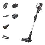 Bosch Unlimited 7 BCS712GB ProHome MultiUse Lightweight Cordless Vacuum Cleaner with Flex Tube, Quick Charger & Accessories, 2 Batteries 80 minutes runtime - White