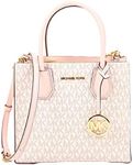 Michael Kors Medium PVC Messenger Crossbody Bag with Center Zip Compartment and