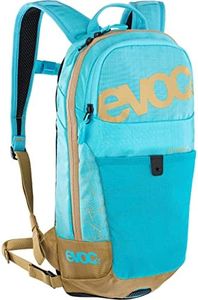 EVOC Joyride 4 Kids Backpack Lightweight Performance Rucksack for Trips & Outdoor Activities (4l Storage Space, AIR Tune System, Detachable Hip Belt, 2l Hydration Bladder Slot), Neon Blue/Gold