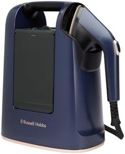 Russell Hobbs Handheld Clothes Steamer [1700W, 25g/min steam,45sec heatup,750ml water tank ] Steam Genie Maestro(2in1 steamer, Auto-shut off,portable, 2 attachments: clothes, curtains, fabrics) 27600