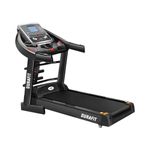 Durafit Panther Multifunction | 5.5 HP Peak DC Motorized Foldable Treadmill| Auto Incline| Home use| Max Speed 18 Km/Hr | Max User Weight 130 Kg|Free Installation Assistance | Black