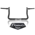 Dominator Industries 1 1/4 Inch Meathook Monkey Bagger Ape, 10 Inch Rise, Chrome for 1996-2018 Electra Glide (FLH), Electra Glide Classic (FLHTC), and Street Glide (FLHX)