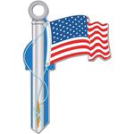 Lucky Line Products American Flag Blank Key Tag, SCHLAGE SC1 (B101S)