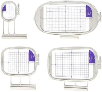 Sew Tech Embroidery Hoops for Brother Innovis NQ1600E NQ1700E NQ1400E NQ3600D Dream Machine 2 VE2200 4000D 1500D V7 V5 VM5200 Babylock Embroidery Machine Hoop (4in1-B Set)