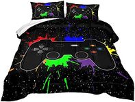 Z.Jian HOME Gaming Comforter for Boys Teen,Game Contoller Bedding Set for Boys Kids,Down Alternative Comforter for All Season,Gamer Home Decor for Boys Comforter Set (Comforter-Game27, Twin)