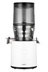 Hurom H320 Slow Juicer | Ultra Low Pulp | Hands-Free | Hopper Fits Whole Produce | Quiet Motor | BPA Free | Easy Assembly | Cold Press Masticating Juicer (White)