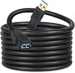 ZEQKULW USB 3.0 Extension Cable 6m/20ft USB3.0 Type A Male to Female Extender Cable USB 3.0 Cord Compatible for with USB Keyboard Mouse Extender Cable(6M)