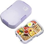 hombrima Kids Lunch Box, Bento Boxes Food Storage Container with 6 Compartments for Children Adult Work School, Suitable for Microwave