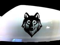 ONLINEMART WOLF WEREWOLF CAR STICKER