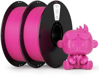 kexcelled PLA Filament 1.75mm,Magenta PLA 3D Printer Filament Bundle 1kg Spool (2.2lbs),Pack of 2,3D Printing Filament Dimensional Accuracy +/-0.03mm,Compatible with Most FDM Printers(Hot Pink)