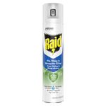 Raid Plant Based Wasp & Mosquito Killer, Aerosol Fly Killer Spray For Indoor Use, Made with Naturally Derived Botanical Ingredients, 300 ml