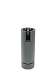 PEUGEOT - Electric Pepper Mill Rechargeable Line u'Select 15 cm + Peppercorns Included - 6 Preset Settings - Aluminium - Carbon Colour