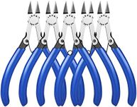 IGAN-330 Wire Flush Cutters (Pack of 5), Precision Electronic Model Sprue Wire Clippers Cutter, Blue