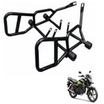 GadiBike Bike Body Frame Support Frame Slider Crash Guard with 4 Pcs Slider for Honda Shine SP Bs6