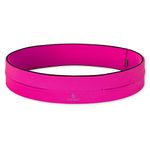 FlipBelt Classic Running Belt for Phone and Small Accessories, Exercise Waist Pouch for Women and Men, M, Hot Pink