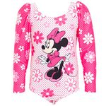 Disney Minnie Mouse Girls One Piece Bathing Suit Toddler to Big Kid, Pink, 6