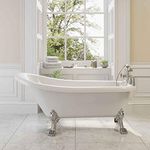 Traditional Buxton Freestanding Bath Single Ended Dragon Feet 1550mm Acrylic White