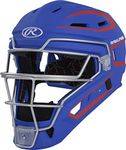 Rawlings | VELO 2.0 Catcher's Helmet | Baseball | Junior (6 1/2" - 7") | Royal/Scarlet