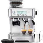 CASABREWS Espresso Machine with Grinder, Barista Espresso Maker with Milk Frother Steam Wand, Professional Cappuccino Latte Machine with LCD Display, Gifts for Dad, Mom and Coffee Enthusiast