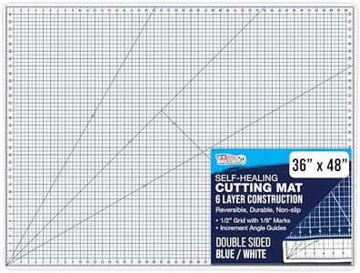 U.S. Art Supply 36" x 48" White/Blue Professional Self Healing 5-6 Layer Double Sided Durable Non-Slip Cutting Mat Great for Scrapbooking, Quilting, Sewing and all Arts & Crafts Projects