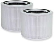 PUREBURG Core 300 True HEPA Replacement Filters Compatible with LEVOIT Core 300 Air Purifier,Part Number Core 300-RF,H13 3-Stage Filtration Activated Carbon Air Clean Dust VOCs Odor,2-Pack