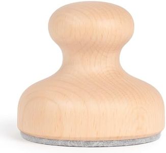 Falling in Art Wood Block Printing Baren, 2.5 Inches Baren Printmaking Tool with Ergonomic Handle and Felt Base for Block Printing, Crafting and Scrapbooking