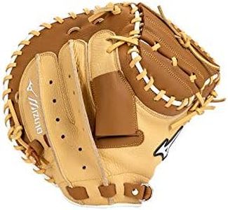 Mizuno GXC90B4 Franchise Series Baseball Catcher's Mitt 33.5", Right Hand Throw, TAN-BROWN