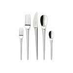Villeroy & Boch – New Moon Cutlery Set 30 Pieces for 6 People, Dishwasher Safe, Rustproof, Knife, Fork, Spoon, Luxury Cutlery Set, Dinner, 18/10 Stainless Steel