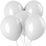 PREXTEX White Jumbo Balloons - 30 Extra Large 18 Inch White Balloons for Photo Shoot, Wedding, Baby Shower, Birthday Party and Event Decoration - Strong Latex Big Round Balloons - Helium Quality