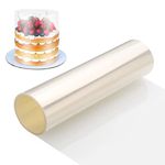 Zocipro Acetate Cake Collars, 30cm x 10m Thickened Acetate Sheets, Clear Transparent Acetate Roll for Baking Cakes, Chocolate Mousse Cake, Cake Decorating