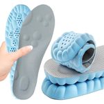 Memory Foam Insoles with Arch Support for Women Men,Comfort Massage Insoles Replacement Shoe Inserts for Trainers Sneakers Sports Shoes Work Boots,Breathable,Shock Absorption (Blue, 5/5.5UK)