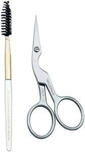 Tweezerman Stainless Brow Shaping Scissor and Brush