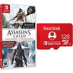 Assassin's Creed: The Rebel Collection - Nintendo Switch & SanDisk 128GB microSDXC Card, Licensed for Nintendo Switch - SDSQXAO-128G-GNCZN