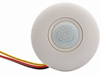 PIR Motion Sensor 800-Watt Indoor Surface Mount by Olyxys (Acrylic, Circular, White)