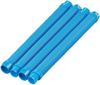 U.S. Pool Supply Professional Swimming Pool Vacuum Cleaner Hoses, Shorter 20" Sections, 4 Pieces - Extension Replacement Hoses 1.5" Cuffs Flexible Spiral Wound - Fits Most Brands of Automatic Cleaners