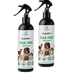 Clearit Flea Free 100% Natural & Organic Flea & Tick Spray Unique Blend of Essential Oils Super Effective Non Toxic Suitable for Pet & Home Use 500ML