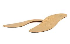 Orthotic leather insoles for flat feet Kaps Relax, 41 EUR / 7 UK / Men, Beige