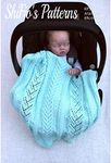 Knitting Pattern for Babies Blanket, Baby Afghan Knitting Pattern, Car Seat Blanket Knitting Pattern, Baby Blanket Knitting Pattern, Aran Yarn Pattern, KP582