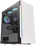 Thermaltake H200 TG White Tempered Glass Snow RGB Mid-Tower Chassis, CA-1M3-00M6WN-00