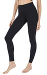 90 Degree By Reflex Women's High Waist Power Flex Tummy Control Leggings Small Black