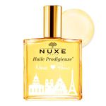 Nuxe Huile Prodigieuse Multi-Purpose Dry Oil 100ml, Limited Edition Eiffel Tower Design, Legendary Dry Oil, Nourishes, Repairs & Beautifies Face, Body & Hair, Vegan Formula