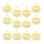 ORIA Floating Tea Lights, 12 Pack Waterproof Flameless Floating Candles with Battery for Wedding, Birthday Party, Bath, Hot Tub, Spa, Pool, Pond, Indoor Outdoor Decor, Warm White