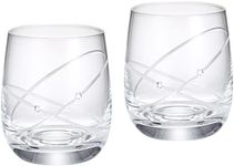 Wedgwood 58310700123 Pro Misses with Ring Pair Tumbler Glasses, Wedding Gift, Pair Glasses,