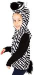 Pretend to Bee 1486 Ups ZL5DZ Gilet Fancy Kids | Animal Theme Costume | Dress-up Outfit | Toddlers | 3-7 Years, Unisex, Zebra Zip