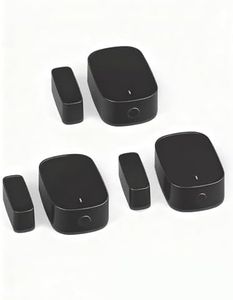 MOES Capteur de Porte et de Fenêtre Intelligent, Nécessite ZigBee Tuya Gateway, Détecteur sans Fil pour Système d'alarme et Maison, Compatible avec Smart Life/MOES/Tuya, 3PCS