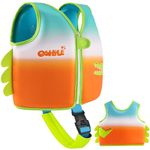 OSHYLE Children's Girls Boys Swimming Vest for Toddlers with Adjustable Safety Straps Age 1-3 (Crocodile, S)